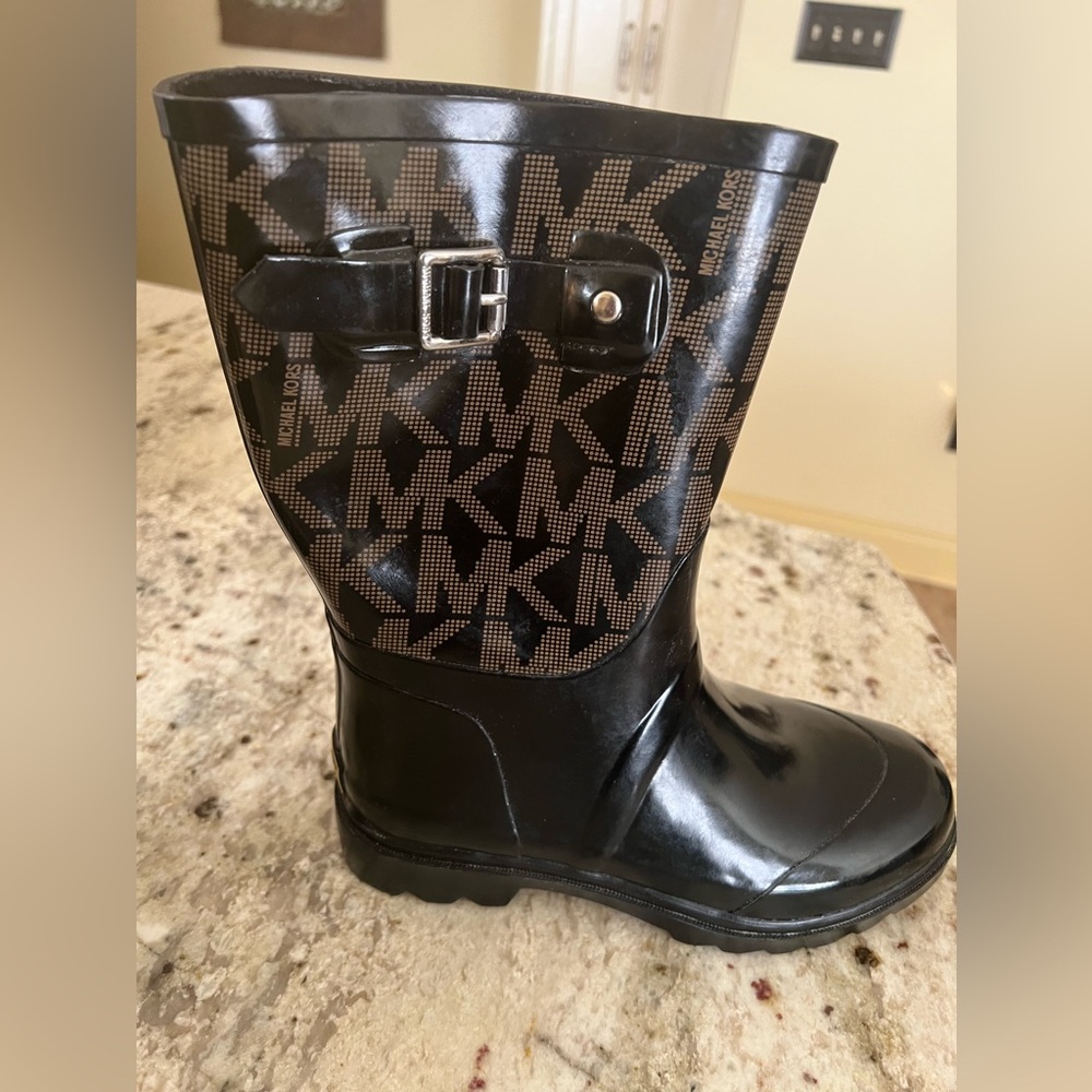 Michael Kors -Black - MK Logo Mid Calf Rain boots. 

Purchased from Macy’s $120